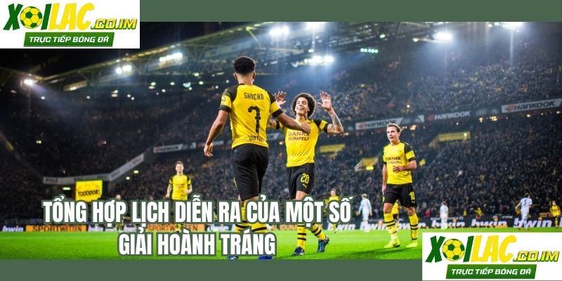 Tổng hợp lịch diễn ra của một số giải hoành tráng